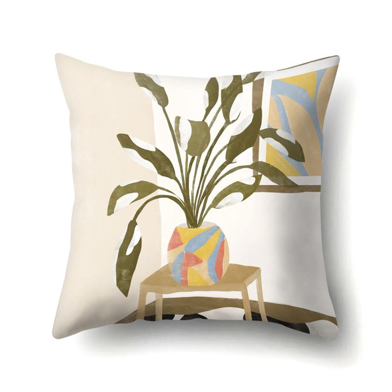 Nordisch grünes Blatt Kaktus tropische Pflanze Kissenbezug Wohnzimmer Sofa Schlafzimmer dekorativer Kissenbezug