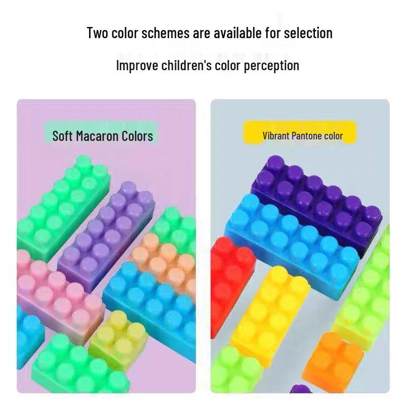Versatile Large Particle Building Blocks Set for Children – DIY Interlocking Educational Toys for Early Learning