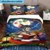 3PCS Cat and Mouse 3pcs Bedding,Including 3PCS Duvet Cover And 2pcs Pillowcases Perfect for Christmas,Ideal for Bedroom, Dormitory
