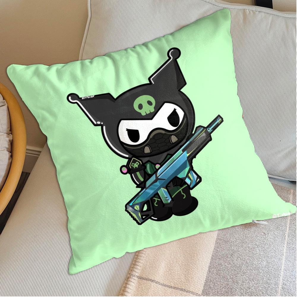 Sleeping Pillows Cover Kawaii K-Kuromi Decorative Pillowcase Decor 40X40 Home Decorations Sofa Covers Nordic Ornamental Pillow