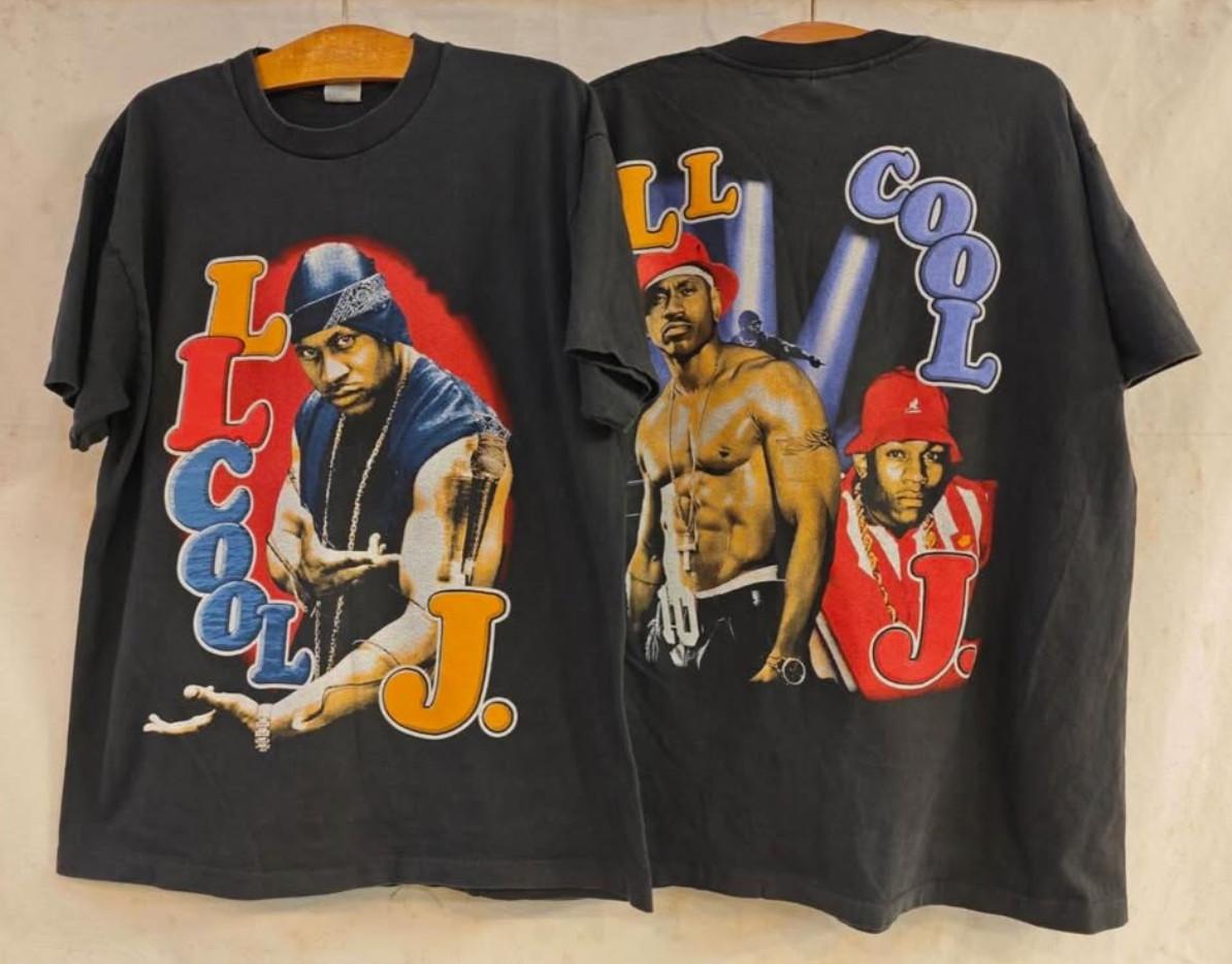 Vintage 90s LL Cool J Rap Hip Hop Music Promo Band Rapper XL REPRINT Unisex T-Shirt XXXXL
