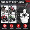 PZ19 Carburetor Kit for Chinese TaoTao 110cc 125cc 50cc 70cc 80cc 90cc ATV dirt bike go kart Coolster Apollo Baja Dirt Runner(black)