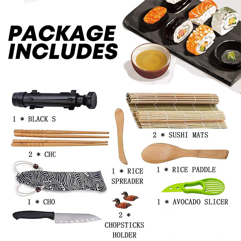 Sushi Making Tools Satın alın 11Pcs/Set Sushi Maker Equipment Kit Japanese Rice Ball Cake ...