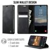 For Samsung Galaxy A25 5G (Global) (161.0 X 76.5 X 8.3mm) Case CASEME 033 Series RFID Blocking Wallet Stand Calf Texture Leather Phone Cover