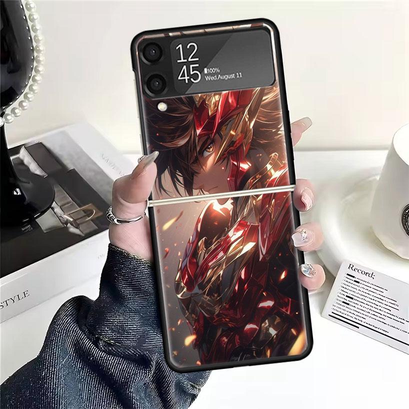 Saint Seiya Coole Hüllen Für Samsung Galaxy Z Flip 4 5 6 7 3 Z Flip7 Flip6 Flip4 Flip5 Flip3 5G Hart Stoßfest Fundas Hülle