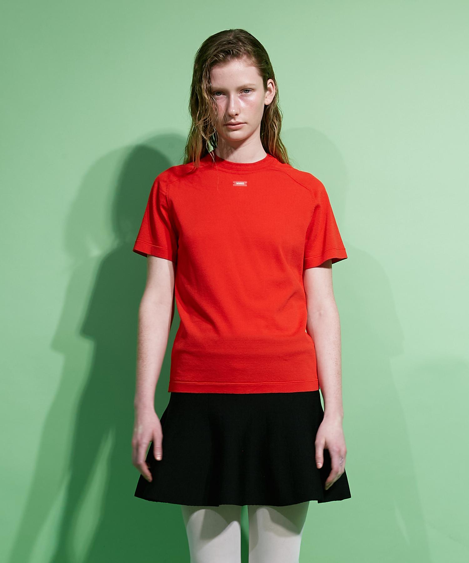 Maggie Shiny Half Sleeve (Red) Red