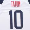 Nike 2019-2020 World Cup USA Home Jersey Featuring Jayson Tatum #10, Breathable Quick-Dry Basketball Vest Men Tops White CD3189-123