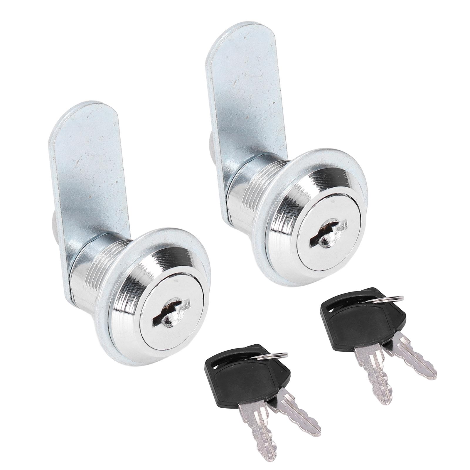 

2 шт. Цилиндровые кулачковые замки Замок отсека для автодома Одинаковые ключи Кулачковые замки Запасная фурнитура для ящика для инструментов