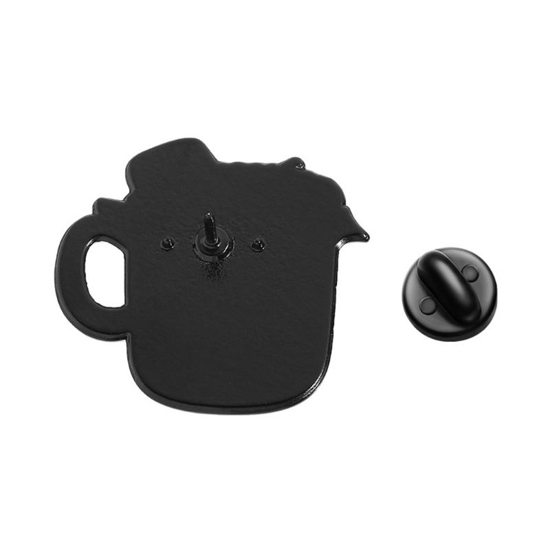 Winter Holiday Snowman Cup Brooch Elk Gingersnap Alloy Enamel Pin Decorative Accessory For Clothes Bags Jewelry