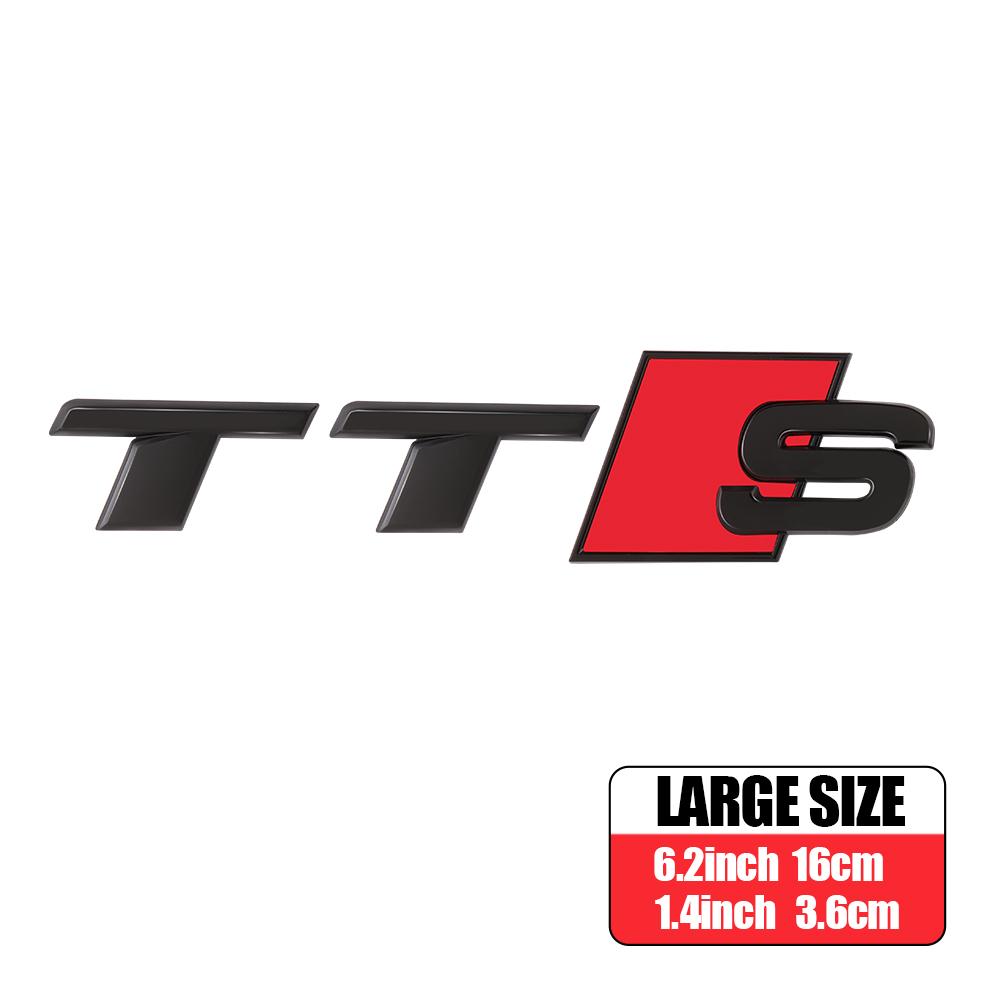 1 ks 3D ABS Zadní odznak na kufr auta Logo TTS TTRS Ozdobná nálepka Dekorace Příslušenství pro úpravu auta Pro Audi