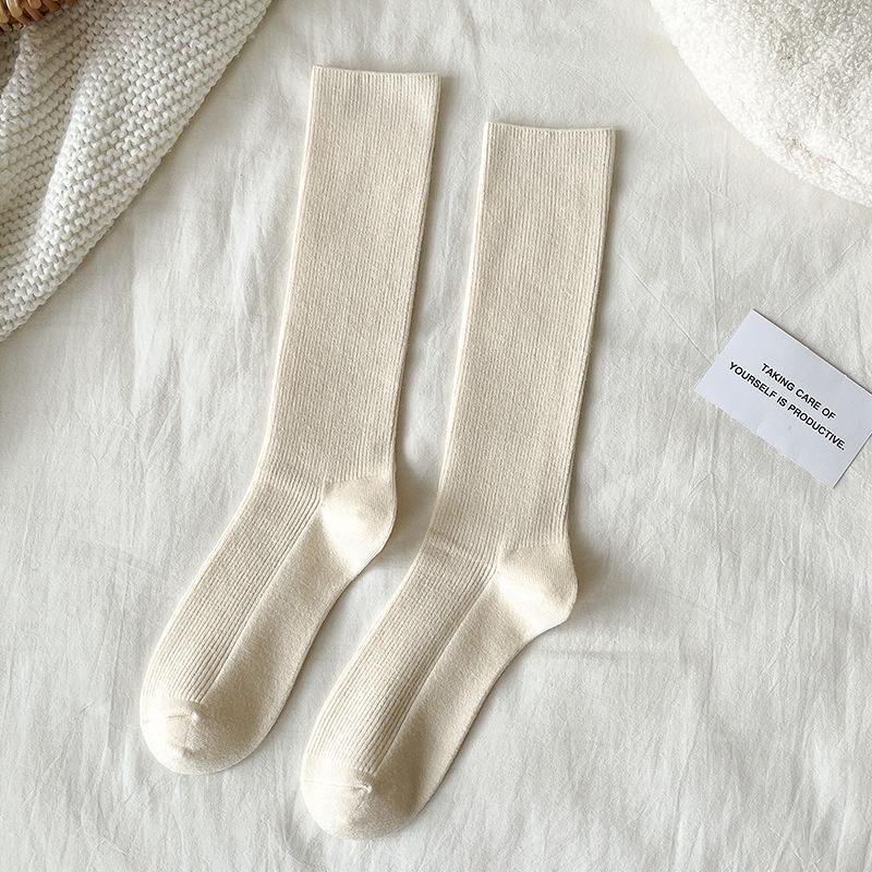 

Women s Fleece and Cashmere Calf Socks for Autumn and Winter, Thickened and Warm Double-needle Pile Socks 1 pair