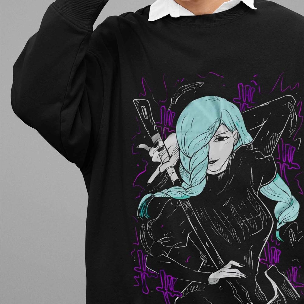 

Свитшот Jujutsu Kaisen Свитер Мэй Мэй Аниме Пуловер JJK Годжо Сатору Сукуна M