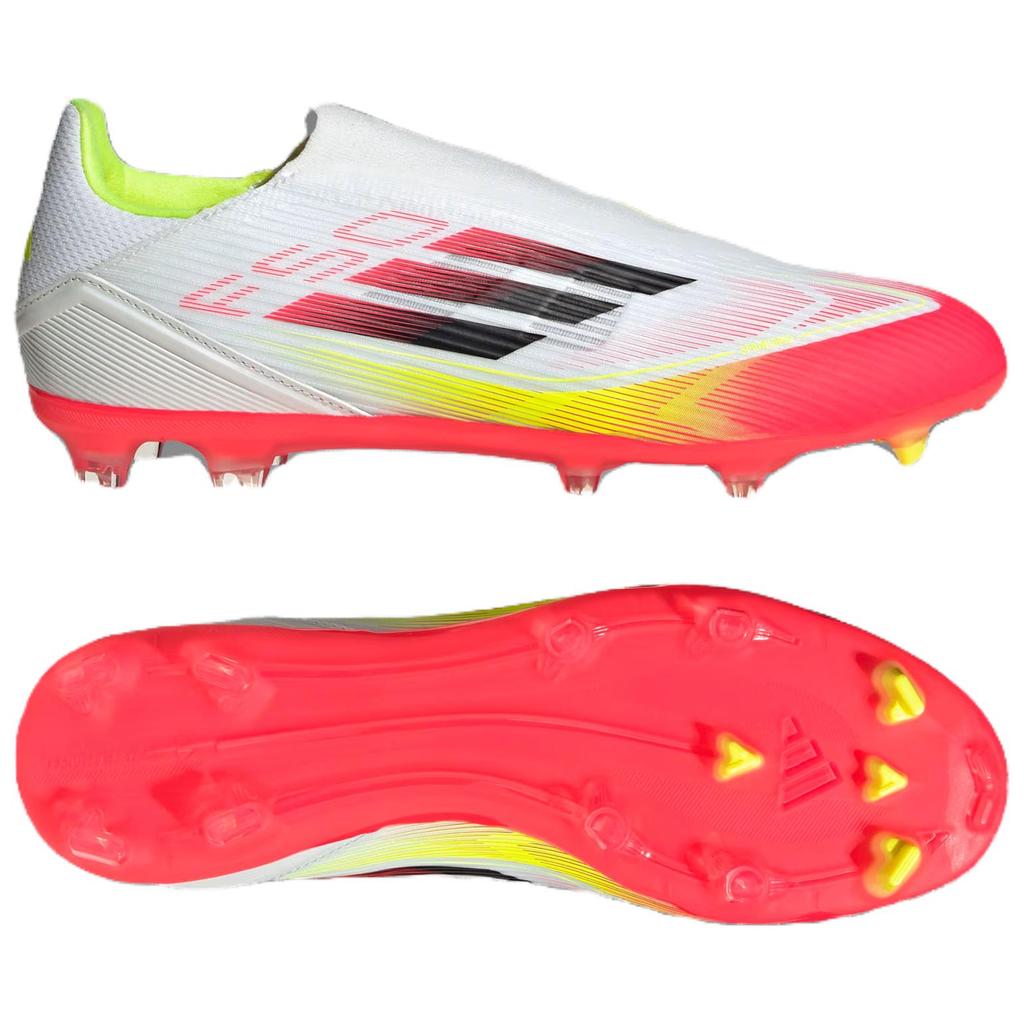 Adidas Adizero F50 League Laceless FG MG Pure Victory Pack Men Sneakers White Cloud-White Core-Black IE1239