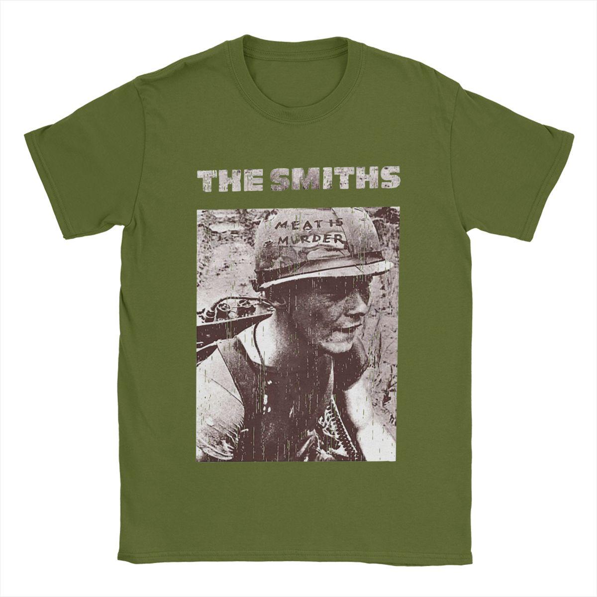 

Чоловічі футболки The Smiths Meat Is Murder 100% бавовняний одяг Новинка Футболка з коротким рукавом та круглим вирізом Класичні футболки M