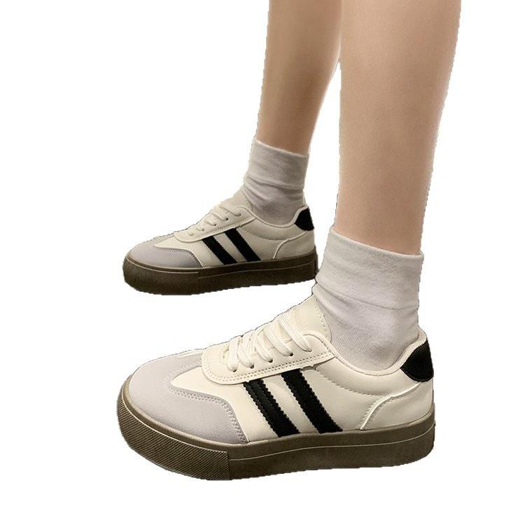 Autumn Student Leather German Training Shoes New Platform Retro Casual Sports Shoes
