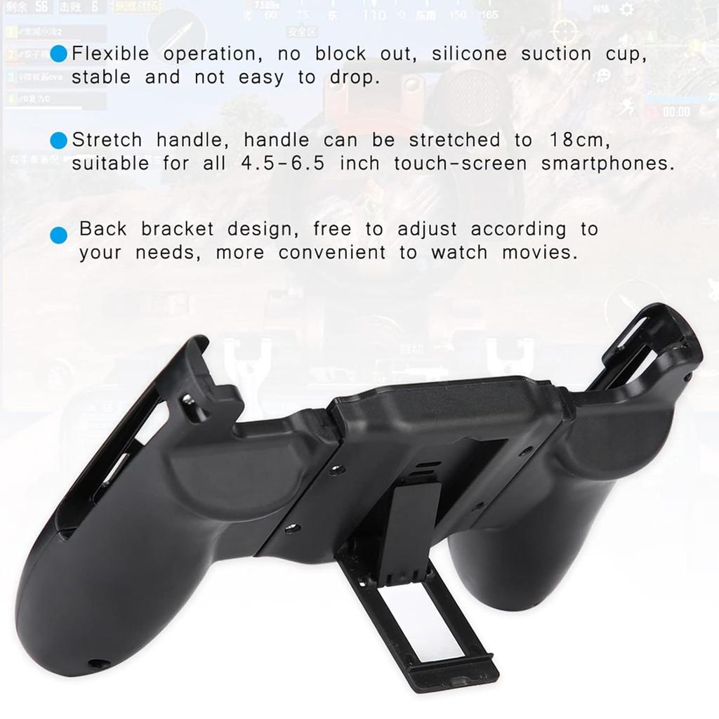 FOSA Universal Mobile Gamepad Holder 3 in 1 Portable Smartphone Gamepad Controller Mini Joystick Game Handle Grip Controller for 4.5inch to 6.5inch