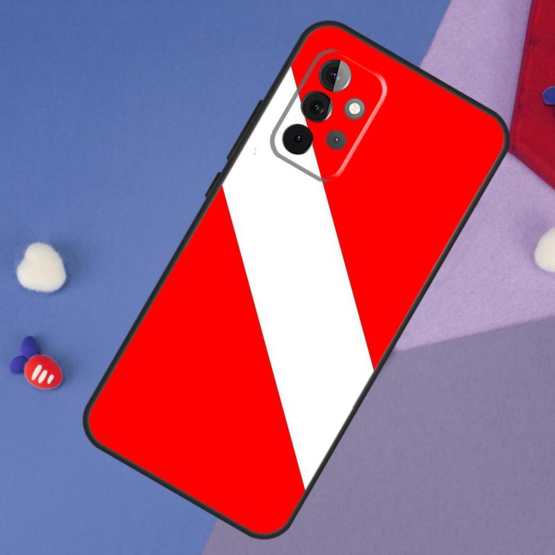 

Diver Down Diving Flag Case For Samsung Galaxy A52 A53 A33 A13 A34 A54 A14 A35 A55 A15 A56 A36 A26 A16 A06 A22 A32 Samsung A72