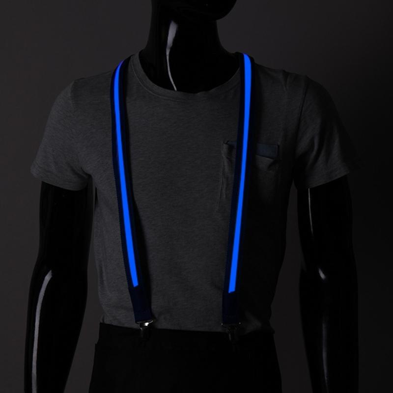 Light Up Suspender Brace for Men Back Harness Strap for Music Festival Party Night Club Costume Shoulder Bondage Strap
