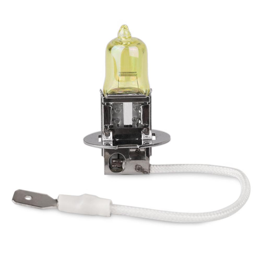 2pcs/lot H3 Light Bulbs 3000K Halogen Xenon H3 12V 55W Golden Yellow Fog Factory