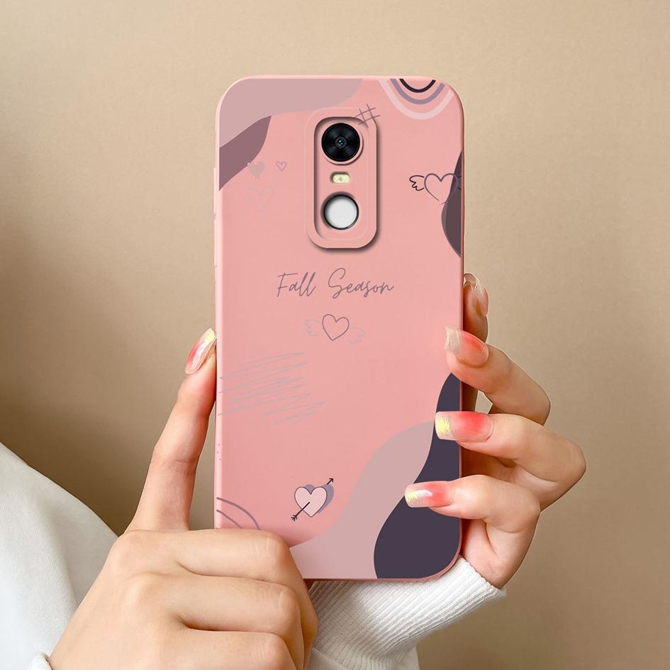 For Redmi Note 5 7 7S 8 9 9S 9T 10 10S 10T K80 Pro Max Plus Phone Cases Fashion Love Heart Pattern Liquid Silicone Protective Covers For Redmi Housing
