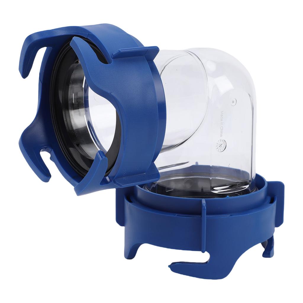 90 Degree RV Tote Tank Adapter Clear Sewer Hose Elbow Leakproof Connection for Camping Vehicle Trailers