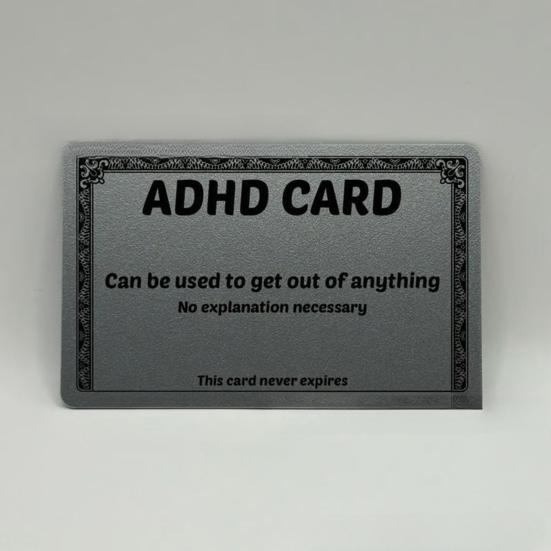 Leave Card Humorous Empathy Cards Wallet-Size Durable PVC Communication Cards for Calm Conversations