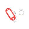50 PCS Plastic Key Tags Split Ring ID Label Keychains for Organizing Locker Mailbox Apartment Office Home Keys