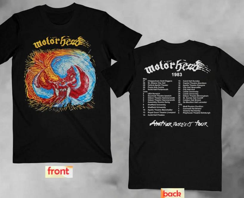 Идеальный тур Motorhead 1983 года Еще одна винтажная футболка Черная двухсторонняя S