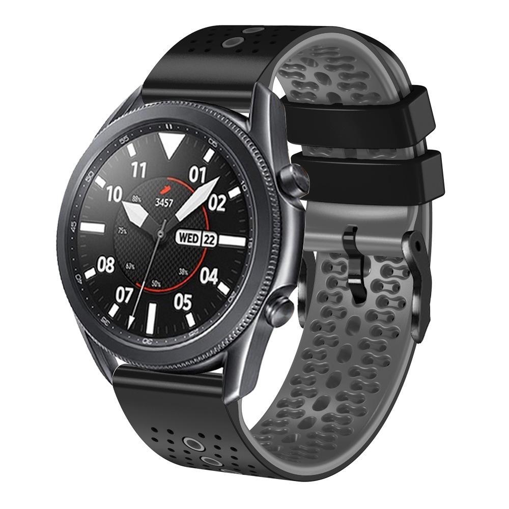 

Силиконовый ремешок 22 мм для часов Suunto Vertical, сменный ремешок для Suunto 9 Peak Pro / 5 Peak. Amazfit Cheetah Pro черный серый