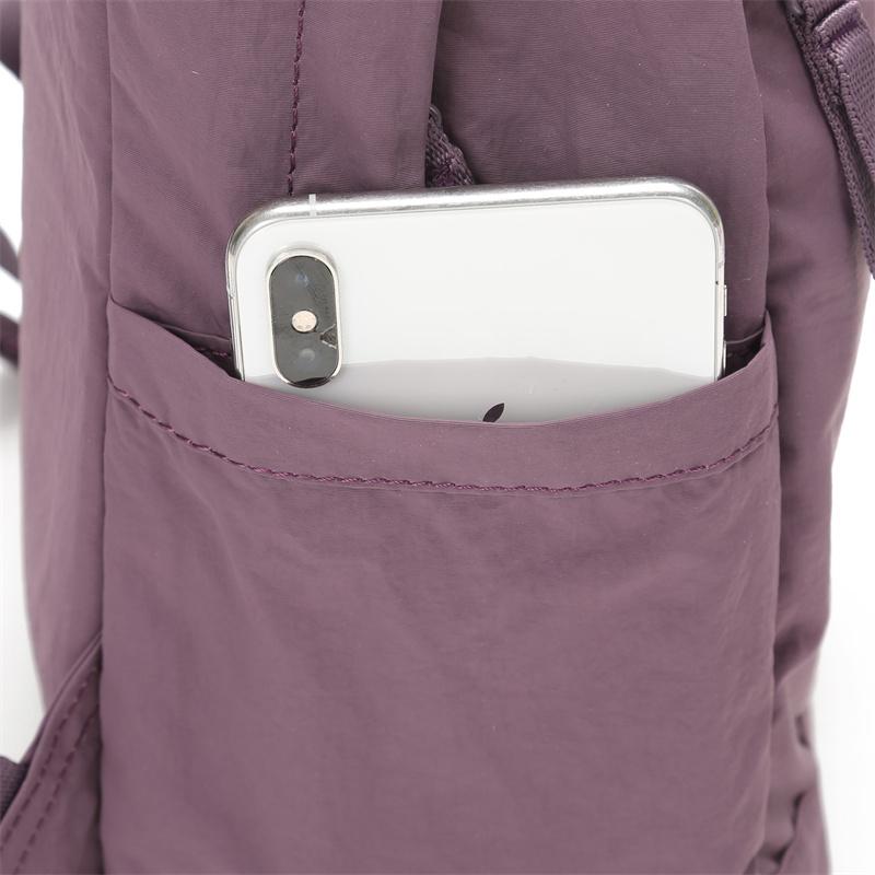 Men Solid Color Backpack Women's Large Capacity Lightweight Backpack Student Travel Bag