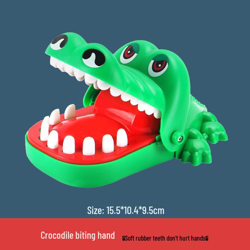 Soft Bite Finger Crocodile & Dinosaur Toy: Prank Tooth Extraction Game for Kids