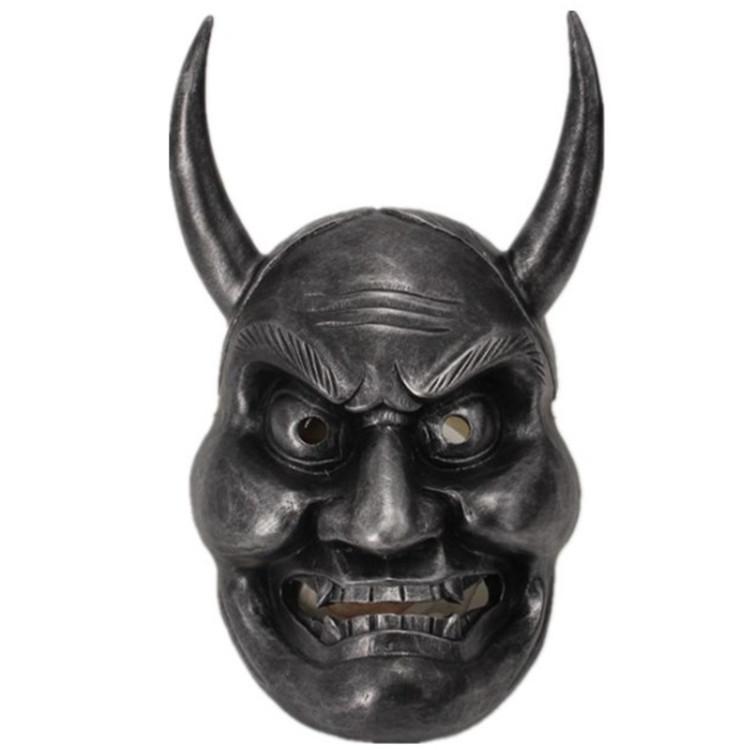 

Colorful And Creative Hannya Face Mask For Halloween Parties And Seasonal Events Available In Shades Multiple Silver New Mask