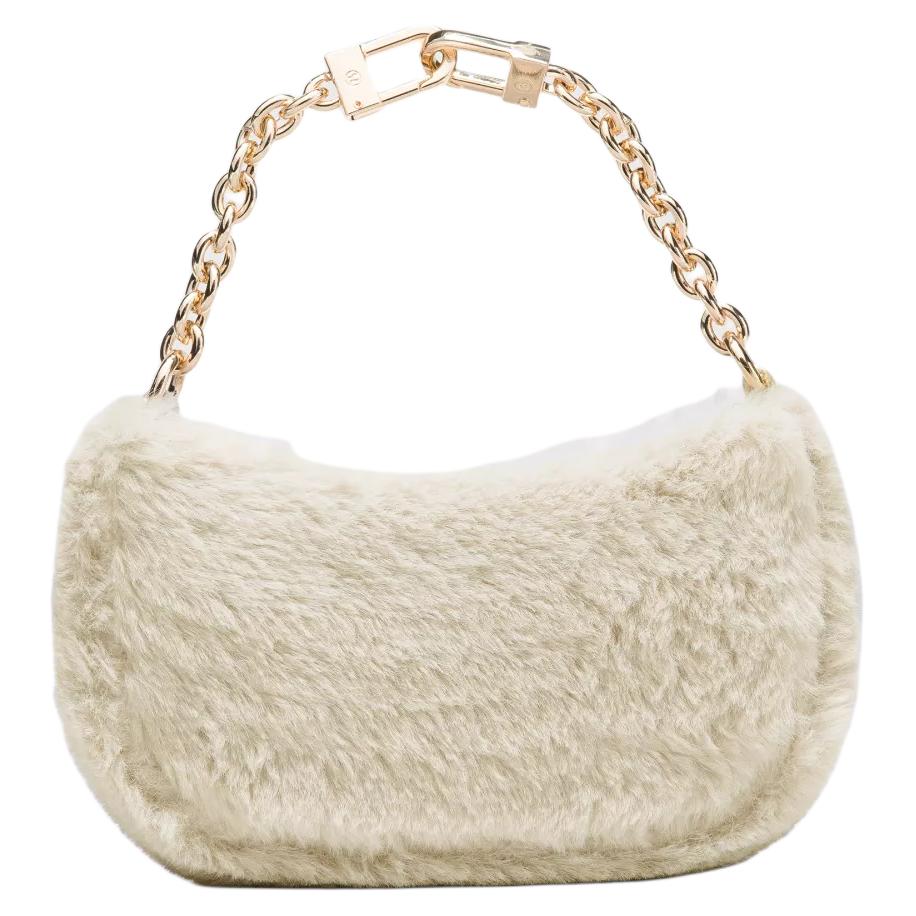 Lululemon City Essentials Multifunctional Fleece Design Tote Bag Ultra Mini Women bags Ivory LW9FVQS-073288-LVORY