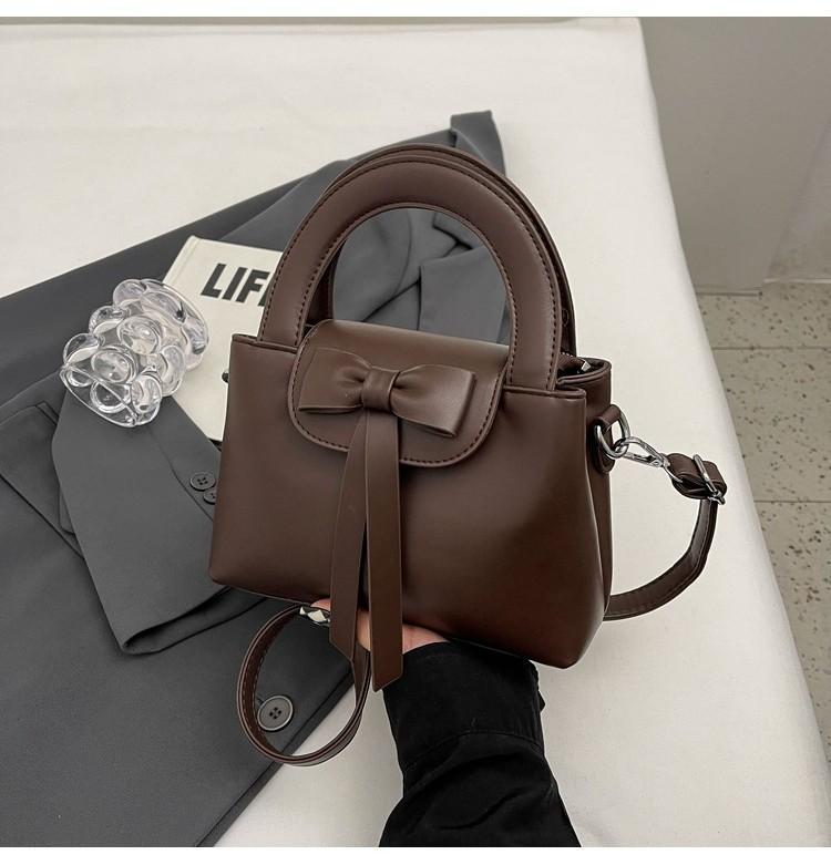 Stylish Butterfly Bow Handbag Autumn Winter Women 2023 New Trend Bucket Bag