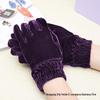 Unisex Gold Velvet Gloves for Autumn/Winter: Sports, Cycling & Driving Warmth
