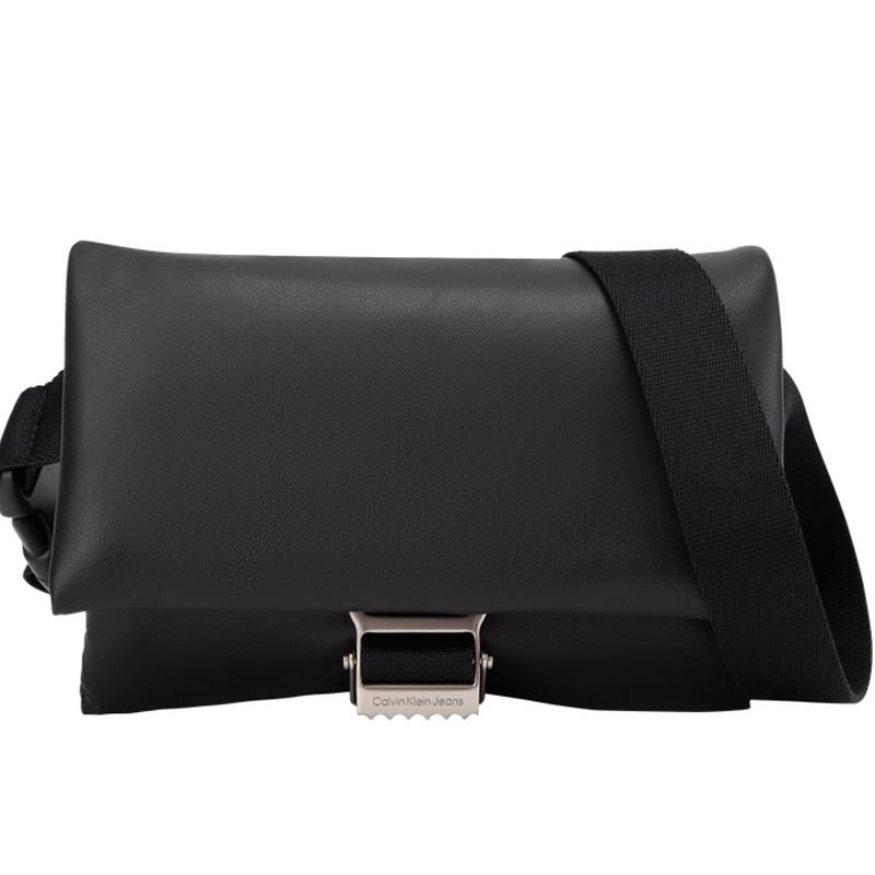 Calvin Klein Fashion Compact Adjustable Strap Flap Classic Solid Color Mixed Material Waist Bag Women waist bag Space-Black DH3486-001 Space BlackBasic Set Bag 14240₽