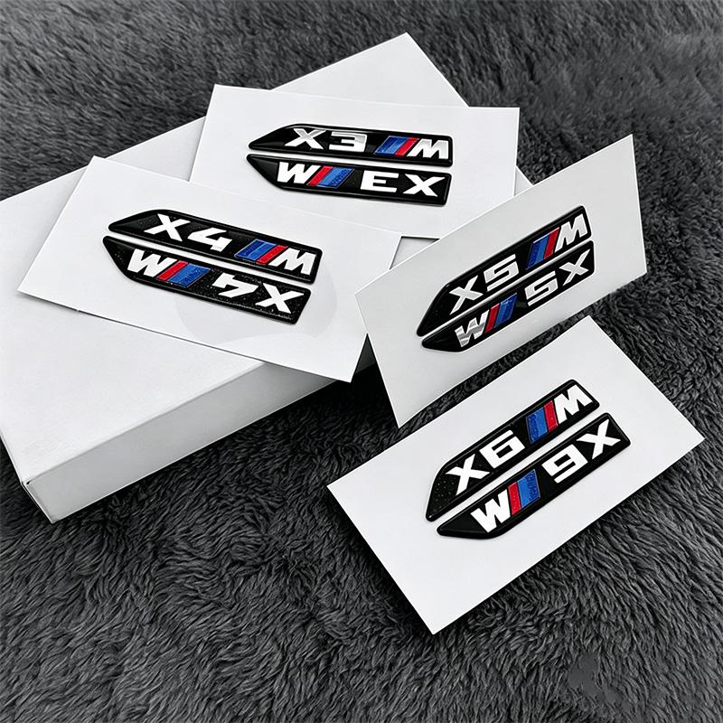 Car 3D Emblem Stickers Trunk Decorative Stickers For BMW X4 X5 X3 X6 F30 F10 E90 F20 E83 F25 G01 F26 G02 E70 F15 G05 E71 F16 G06