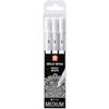 Sakura Gelly Basic Real Pens - White - Pigmented Gel Ink - Extra-Fine Tip 0.4 Mm
