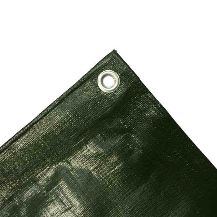 Bâche de protection, 280g/m², bâche étanche, verte et résistante, 4 x 7m (28m²)
