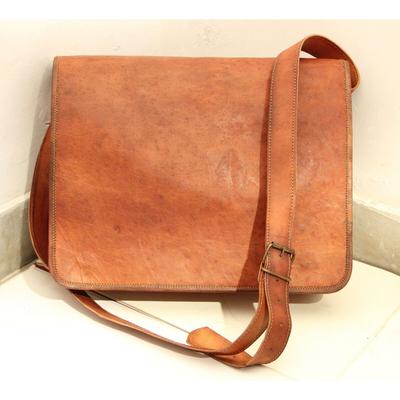 Bayan Vintage Kahverengi Hafif Deri Messenger Çanta Omuz Laptop Çantası Evrak Çantası