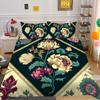Set Biancheria da Letto Matrimoniale Alta Qualità Fiori Stampa 3D Copriletto Donna Decorazione Camera da Letto