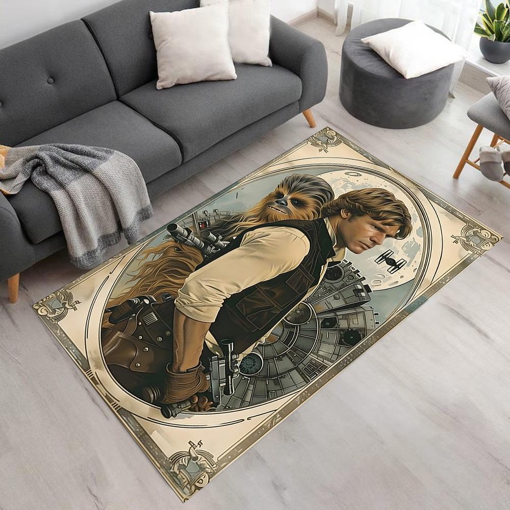 Star Wars Carpet Suitable for Foyer Playrooms Decorate Room Study Room Anti-slip Rug Anime Office Decor Perfect Gift for Women Men