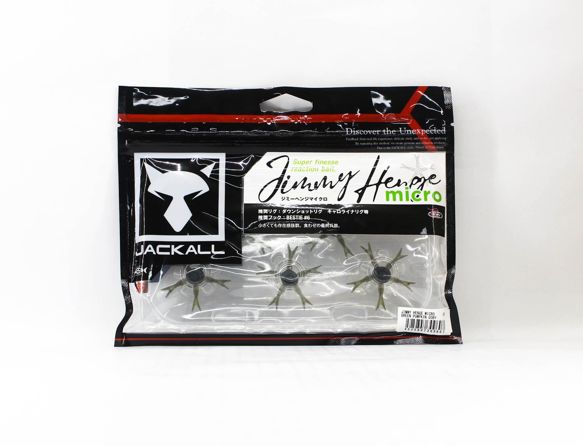 

Jackall Soft Lure Jimmy Henge Micro Green Pumpkin Goby (9607)