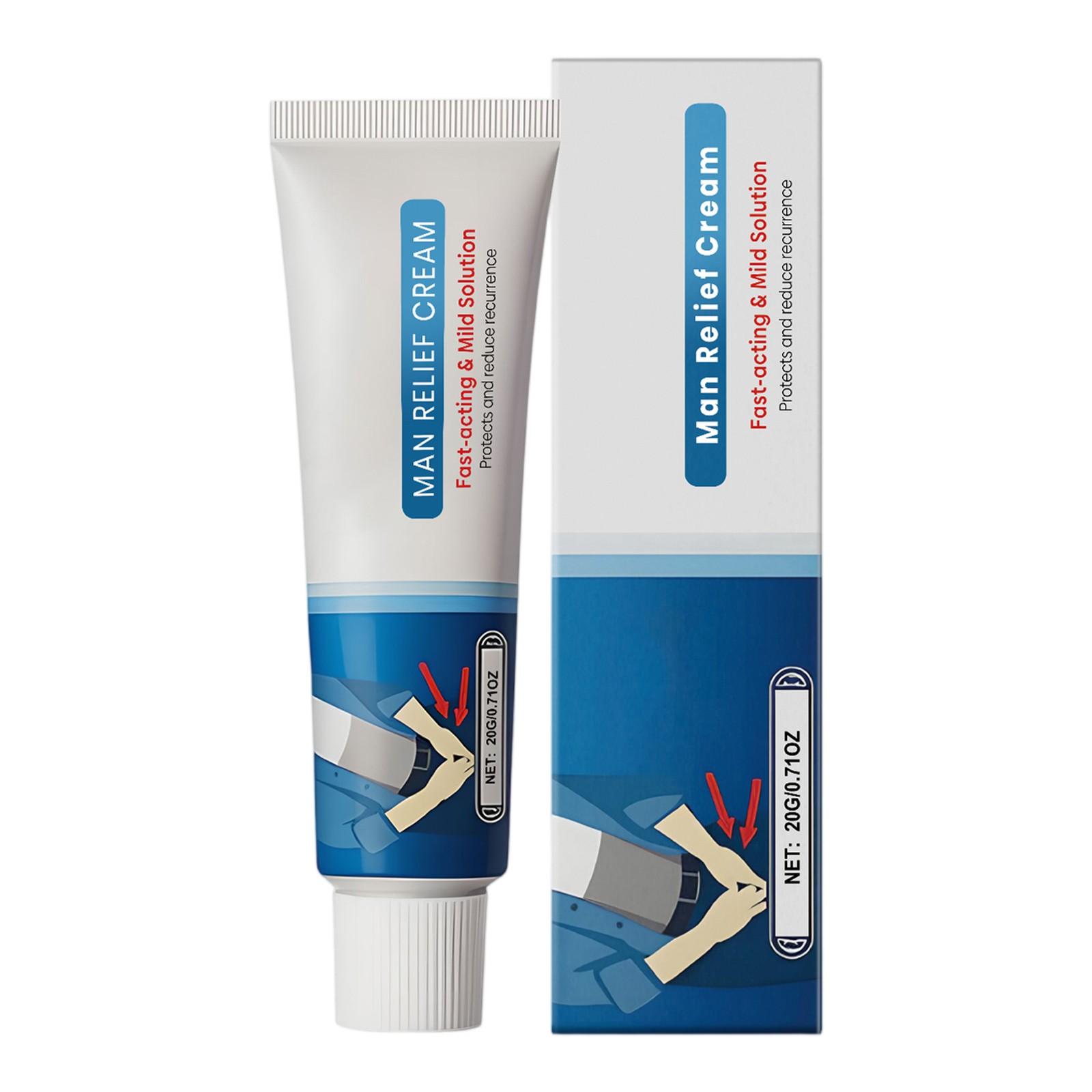 

Мужской успокаивающий крем снимает дискомфорт, обеспечивает нежный уход за интимными зонами и питает. Мужской уходовый крем, 20 г One Size белый