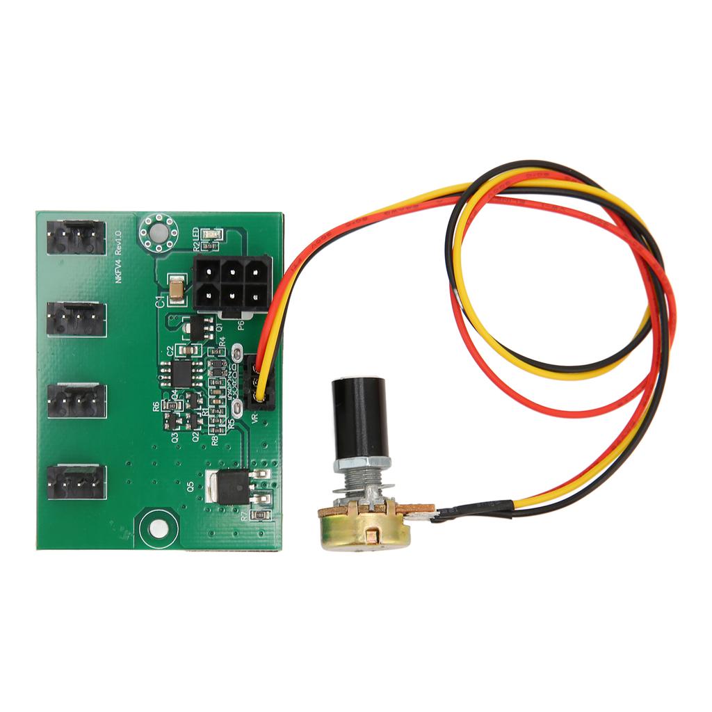 4 Pin Fan Adapter 2 Pin 3 Pin 4 Pin 4 Way 6Pin 12V Power Supply Plug and Play PC Chassis Cooling