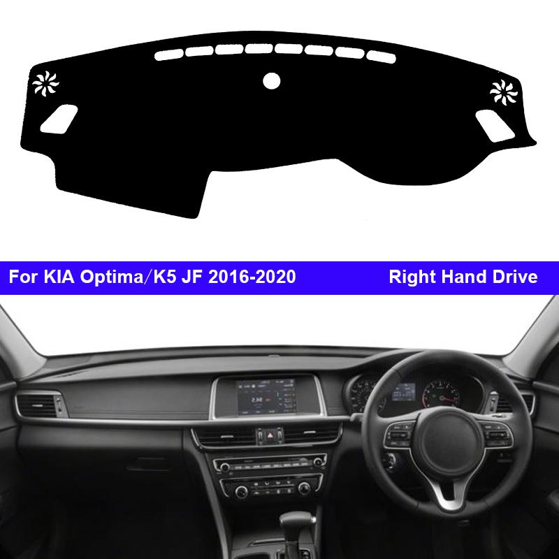 Car Inner Dashboard Cover For KIA Optima K5 JF 2016 - 2020  Auto Dash Mat Carpet Cape Anti-sun Sun shade Dashmat 2017 2018 2019