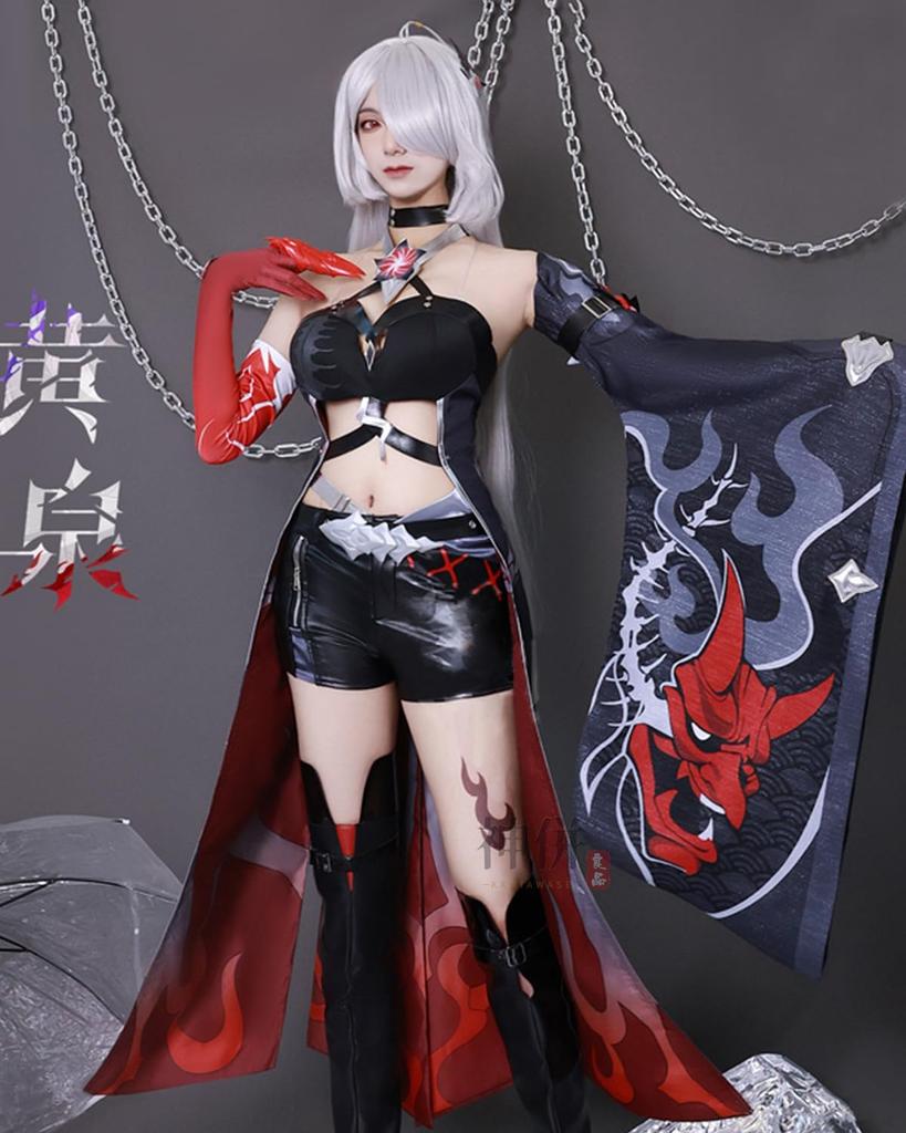 Acheron Cosplay Costume Raiden Wasuregawamori Mei from Star Adult Costume for School and Stage Performances Size [High-Quality Product] (Includes Wig)