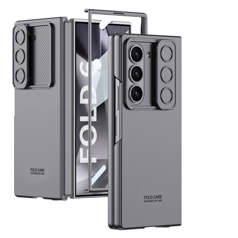 PC Hard Case Galaxy Z Fold6 Shockproof Cover With Slide Window Lens Protection
