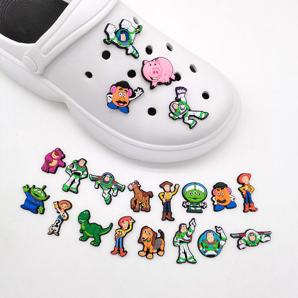 Popular Buzz Lightyear Croc Charms: Cute Cartoon Shoe Accessories, Best Selling Decoration Buckles