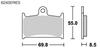 KITACO SBS Brake Pads for Sport Driving From Mountain Passes to Circuits 624RST Racing Sinter Fits Nissin Part - - - TZ250, GSX-R400R/600/750/1100 MZ,